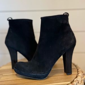 Pedro Garcia Black Suede Ankle Boots